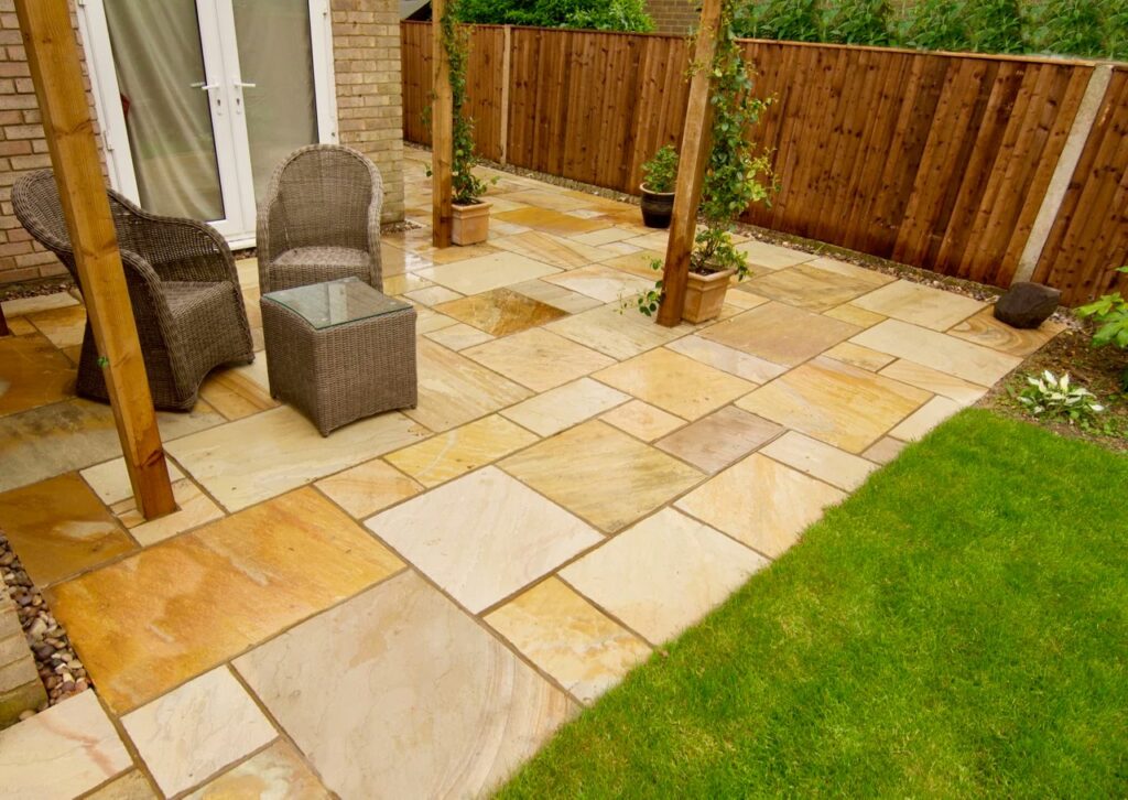 smooth sandstone paving 900 x 600