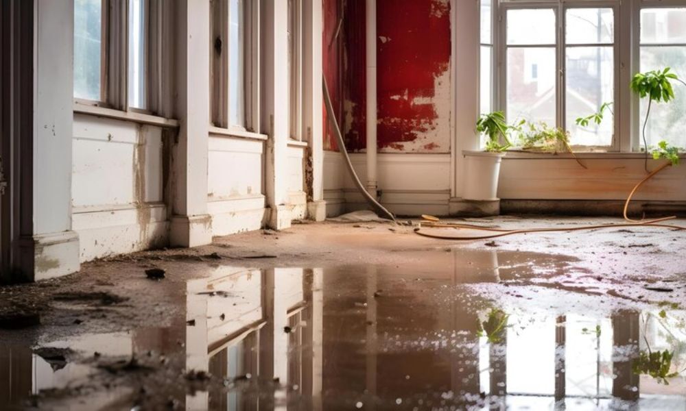 cleanup of flood damage